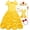 G010-Yellow-(P001+P006), variant on Marendyee Princess Dress Off Shoulder Layered Costume for Little Girl Halloween Cosplay Birthday Outfit Yellow 5-6 Years