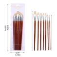thumbnail image 5 of Sinyiin 7Pcs Multipurpose Bristle Paint Brush Wood Handle Artist Paint Brush Set, 5 of 12