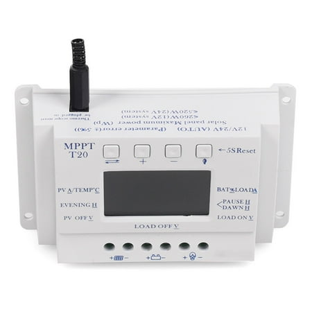 

Lcd Display 20A Mppt 12V24V Solar Panel Battery Regulator Charge Controller