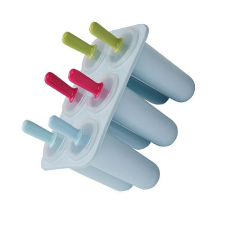 

6-grids Ice Stick Mold Non-stick Fridge Silicone Icing Cream Molds Cool DIY Making Mould Supply for Bar Color Random