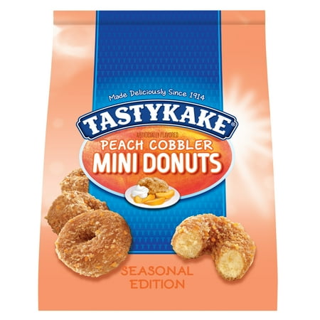Tastykake Peach Cobbler Artificially Flavored Bag Donuts 11.5 oz Shelf-Stable