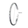 thumbnail image 3 of HOOUN Silver Cross Cuff Bracelet Men Adjustable Stainless Steel Bangle Jewelry Hot-#2, 3 of 6