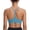 Blue, variant on Women's Padded Y-Back Sports Bra Low Impact Spaghetti Strap for Yoga Workout Top