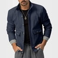 thumbnail image 1 of Puntoco Chaqueta De Pana De Manga Larga De Color Sólido Británico De 350 G Para Hombre, Chaqueta De Trabajo De Moda, Chaqueta Con Cuello Alto, 1 of 7