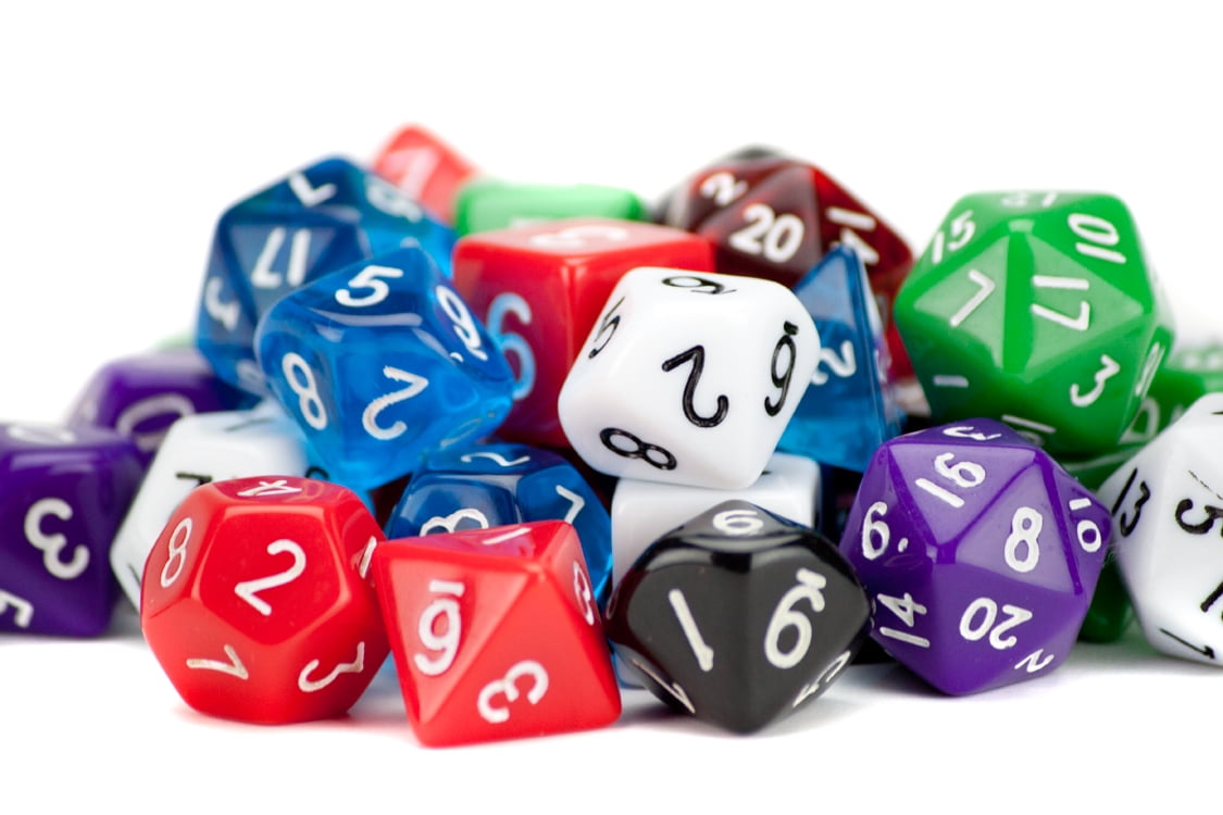 Bry Belly GDIC-1002 100 plus Pack of Random D6 Polyhedral Dice in Multiple Colors