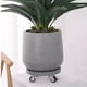 thumbnail image 4 of Palet redondo for plantas con bandejas de goteo con ruedas, plato for mover macetas de resina sintética, 4 of 4