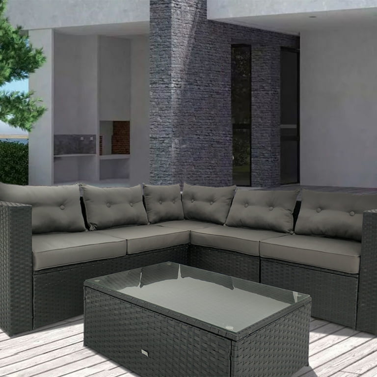 Baner Garden 11 Piece Outdoor All Weather Deep Seating Cushion Set Walmart