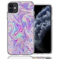 thumbnail image 1 of MUNDAZE For Apple iPhone 11 Paint Swirl Design Double Layer Phone Case Cover, 1 of 2