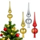 thumbnail image 1 of GOOHOCHY - Juego de 3 adornos de plástico para la punta del árbol de Navidad - Decoraciones para fiestas navideñas, 1 of 8