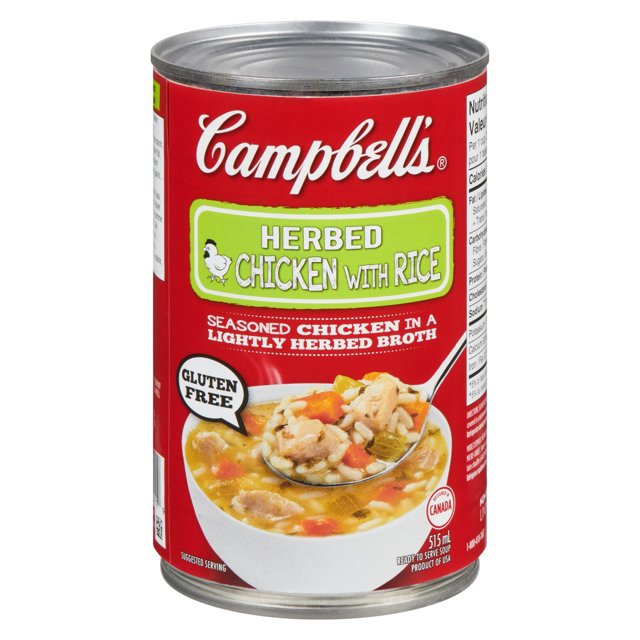Campbell's® Ready to Serve Herbed Chicken with Rice Soup, Shelf Stable