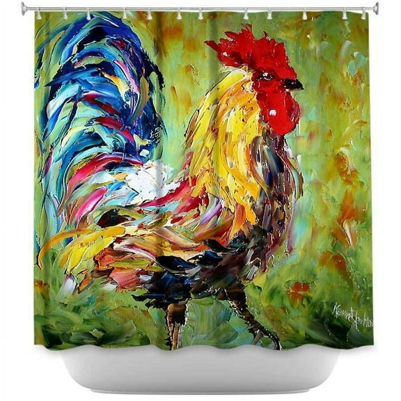 Shower Curtains - DiaNoche Designs - Rooster II