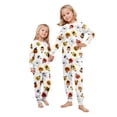 thumbnail image 6 of Halloween Family Pajamas Matching Set - 2 piece Ghost Pumpkin Printed Long Sleeve Top Pants Outfit Set for Halloween Nights for 6 Years Pjs, 6 of 6