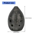 thumbnail image 5 of Necvior Artistic 8 Hole Black Clay Ocarina Traditional Chinese Flute Decoration Wind Instrument Perfect for Relaxation, 5 of 10