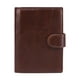 thumbnail image 1 of Cartera de bolsillo, monedero, bolsa de regalo, compartimento suave, cartera de negocios de cuero Cera de aceite marrón, 1 of 9