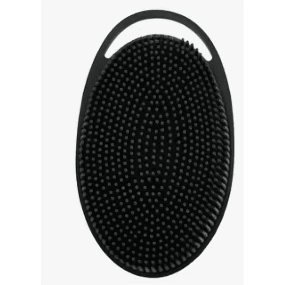 Cepillo Xtellar De Esponja Corporal De Silicón, Exfoliante Corporal Color Negro