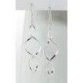 thumbnail image 2 of Long Twisted Spiral Icicle Anti-Tarnish Sterling Silver Hook Earrings, 2 of 2