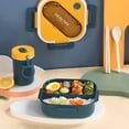 thumbnail image 4 of Kiplyki Adult Meal Prep Lunch Box 1300ml, Leakproof Bento Box with Utensils, Microwave Safe Reusable Food Container, Portable Office Work Snack Container, Airtight Compartment Tiffan for Men Women, 4 of 5