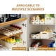 thumbnail image 3 of Contenedores de almacenamiento de plástico plegables retráctiles con asas, caja de almacenamiento de fácil montaje para artículos diversos, ropa, contenedor de cocina, separadores de cajones,, 3 of 7
