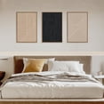 thumbnail image 5 of Large Neutral Minimalist Line Framed Canvas Wall Art Set,Brown Textured Wall Decor,Modern Abstract Boho Art Painting Painting for Living Room,Bedroom,Dining Room,Office -16"x24"x3, 5 of 6