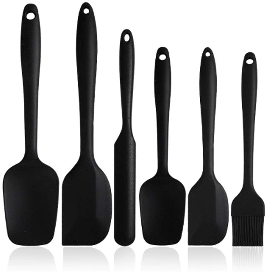 Baking and Mixing Non-Stick Silicone Kitchen Utensils with Stainless Steel Core for Cooking Silicone Spatula Green