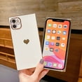 thumbnail image 2 of Dteck iPhone 11 Case, Glossy Plating Love Heart Phone Case with Camera Protection,Soft TPU Bumper with Small Love Pattern, Shockproof Case for iPhone 11 6.1 inch - White, 2 of 5