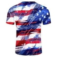 thumbnail image 4 of UVEASISHA Patriotic Shirts for Men Big and Tall,Mens USA Flag American 4th of July T Shirt Short Sleeve Independence Day Tshirts Street Soldier Muscle Tops Tee Shirt Graphic Tees 2024, 4 of 5