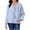 Light Blue, variant on TKLPEHG Women Ruffle Trim Button Up Long Sleeve Blouse Top Elegant Work Shirt Casual Loose Fit Plain Tunic Tops (Pink,S)