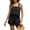 Black, variant on Fiophy 100% Linen Sets for Women 2 Piece Lounge Outfits Set Square Neck Crop Tank Tops High Waisted Shorts with Pocket,Flax, XL