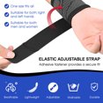 thumbnail image 3 of Generic Adjustable Nylon Wrist Support with Sweat-Absorbent Breathable Knitted Straps, Anti-Slip for Injury Prevention, Available in Black & Grey, Size L, Single Pack, 3 of 7