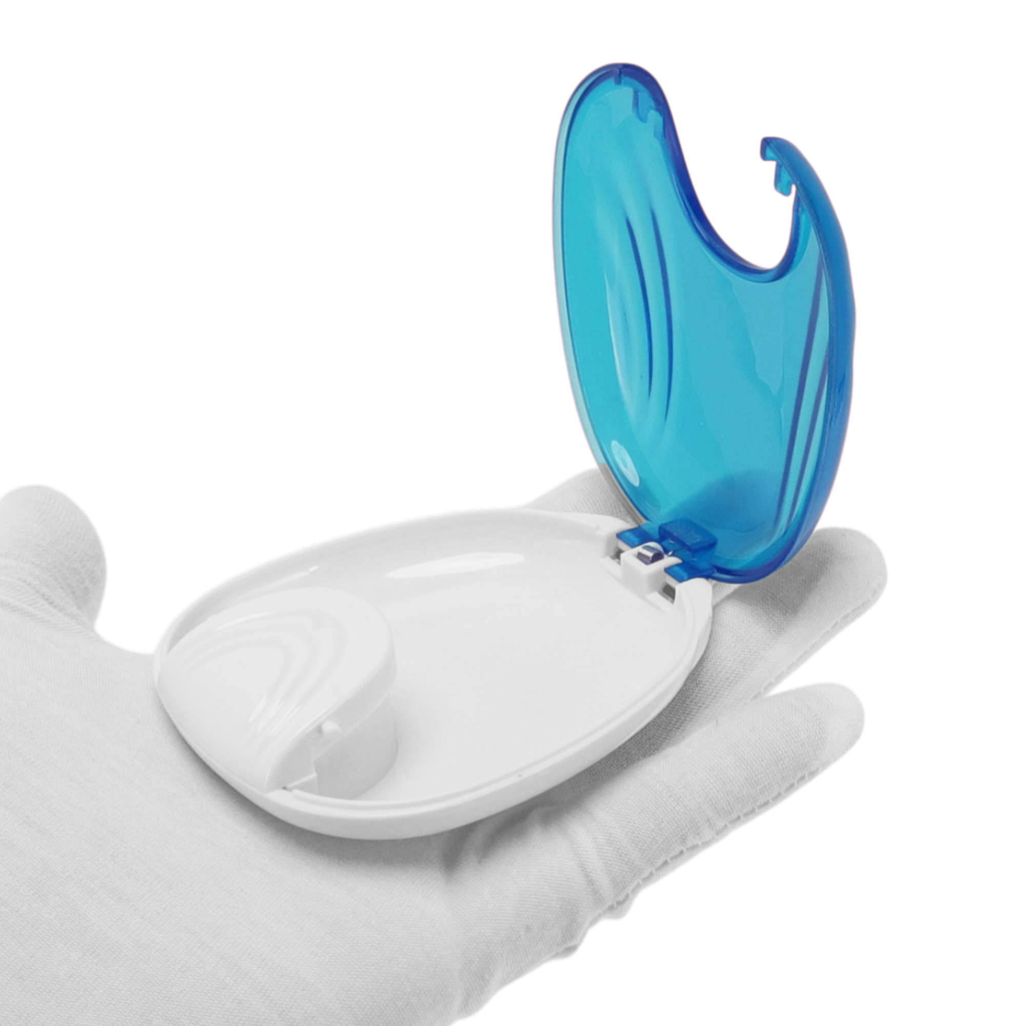 Unique Bargains Shell-shaped Braces Box 1 Pc Sky Blue