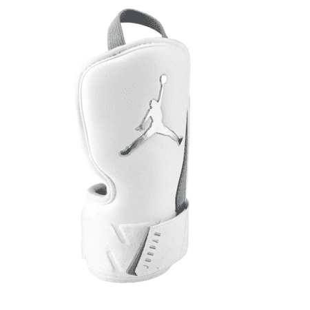 Jordan Fly Baseball Batter's Hand Guard for Left-Handed Hitters (LHH), White/Silver – Protective Wrist & Hand Shield