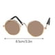 thumbnail image 2 of Fiudx Gafas de Moda para Mascotas, Montura Redonda Retro, Lentes Reflectantes, Elegantes Gafas de Sol para Perros y Gatos, Accesorios para Muñecos Pequeños, Fotografía de Fiestas y Eventos Al Aire Li, 2 of 6