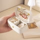 thumbnail image 4 of Caja de joyería miniatura blanca, estuche de joyería para viajes, organizador de joyería, cajas de regalo para damas de honor, pequeño organizador de almacenamiento para chicas y mujeres, 4 of 9