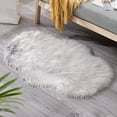 thumbnail image 1 of Faux Sheepskin Area Rug with Cold Proof and Non-Slip Irregular Design, Soft Sink-In Comfort for Household Use, Multi-Purpose as Tea Table Floor Mat Sofa Cushion Decor, 1 of 8