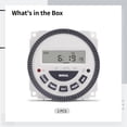 thumbnail image 5 of Digital Timer Switch 7 Day Programmable, Electric Time Controller with LCD Display, 1NO 1NC Relay Output Timer for Pool Pump Light Fan, Weekly Cycle Programming, 5 of 5