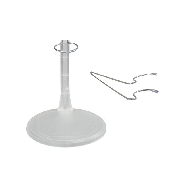 BELOVING Présentoir de Figurines à l'Échelle 1/6 Support de Poupée pour Figurine Articulée de 12 Pouces Collection de Figurines Transparent et Rond
