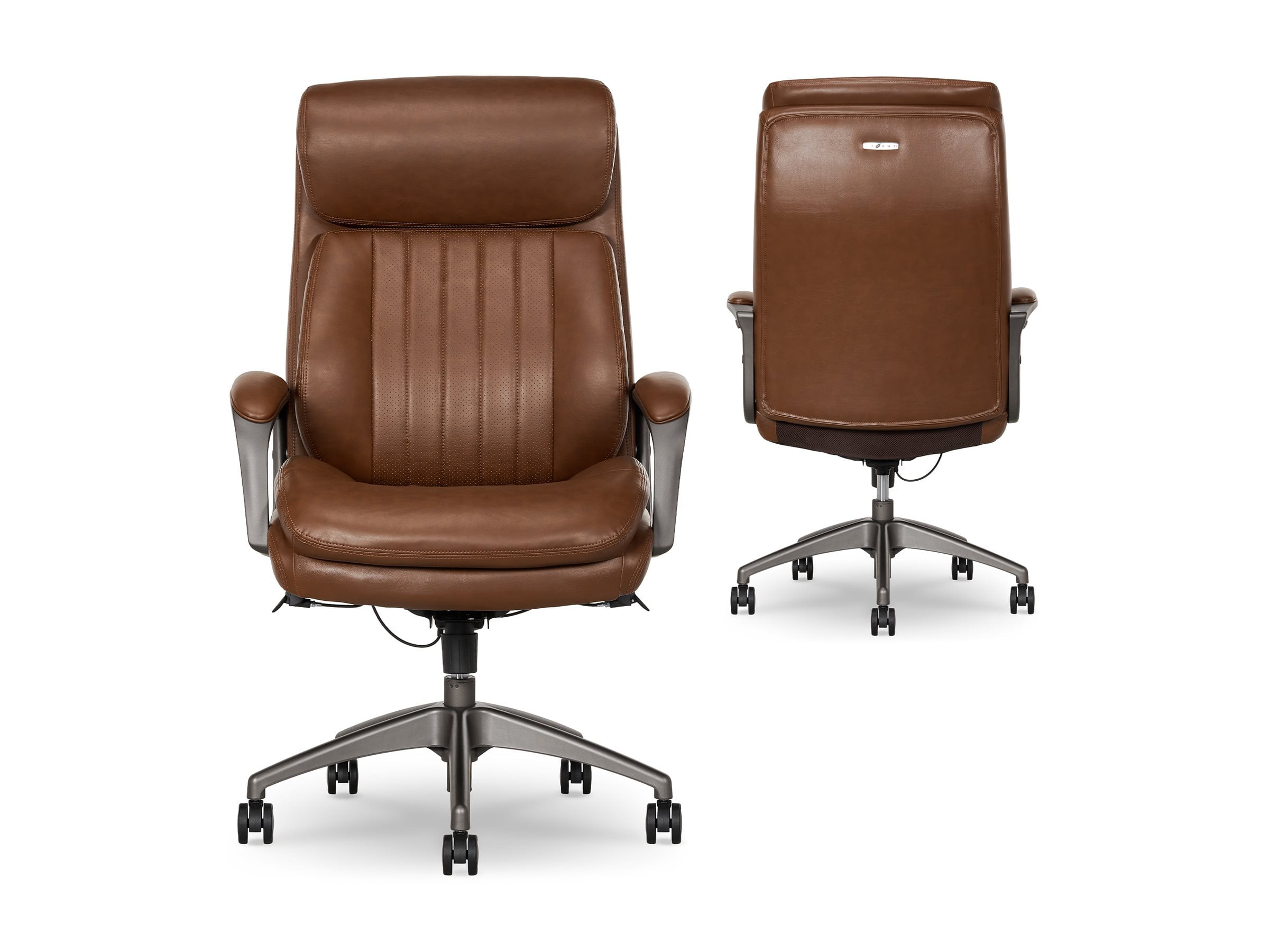 【新品未使用】LOGOS LIFE BACKHOLD CHAIR (BROWN) Zain Leather Lounge Chair, Brown