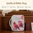 thumbnail image 6 of ZUXONGSY Cardinal Cherry Blossom Print Bible Cover Case for Women Quilted Bible Carrying Case Lightweight ChuZU Bag with Pen Holder Christian Gift for Religious, 6 of 7