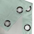 thumbnail image 5 of Ambesonne Green Grommet Curtain, Retro Little Polka Dots, 50" x 63", Mint Green White, 5 of 6