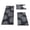 #1 Printed - 15.7" x 31.4" - Black, variant on Dmlowu 3 Piece Bathroom Rugs Set, Extra Thick Plush Bath Mat Non Slip, Soft Absorbent Washable Rugs for Bathroom Laundry Room Floor, 15.7" x 31.4"