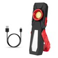 thumbnail image 1 of Powerful COB LED Work Light USB Rechargeable Camping Lanterns Magnetic Work Lamp Emergency Light War, 1 of 5
