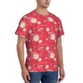 thumbnail image 5 of Rocae Hello Summer Flamingo for Men's Moisture-Wicking Crew Tee - T-Shirt for Sports, Outdoor Activities, and Casual WearSmall, 5 of 9