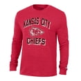 thumbnail image 2 of Men's Champion Red Kansas City Chiefs Ultimate Tri-Blend Long Sleeve T-Shirt, 2 of 3