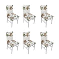 thumbnail image 3 of Chair Seat Covers,6PCS High Elasticity Chair Home Chair Cover Elastic Chair Covers Precision Engineered, 3 of 14