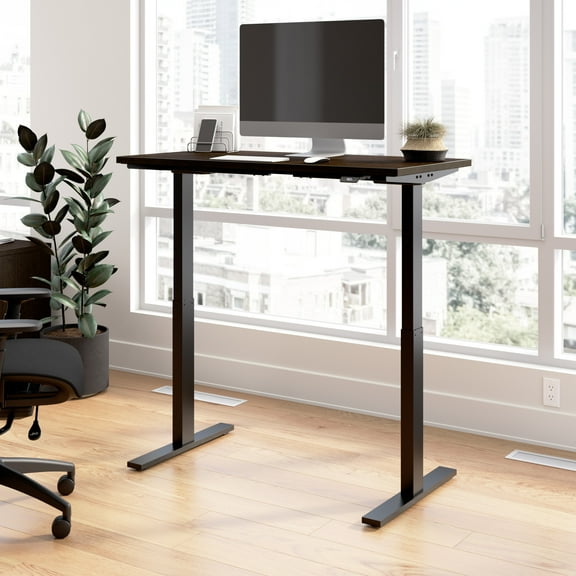 Move 60 Series 48W Adjustable Standing Desk in Mocha Cherry - Engineered Wood