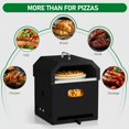 thumbnail image 2 of 4 in 1 Outdoor Pizza Oven Wood Fired with Pizza Stone, Cooking Grill Grate, 2 of 7