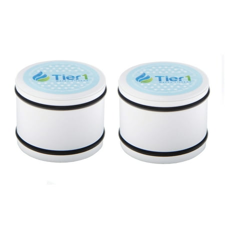 Tier1 Replacement for Culligan WHR-140 Level 2 Showerhead Shower Filter Cartridge 2 Pack