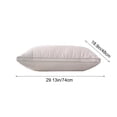thumbnail image 2 of Tarmeek Quilted Pillow Core with PP Cotton Fill, 650g Low Profile Bed Pillow for Sleeping, 29x19 Inch Khaki Soft Supportive Pillow for Back Side and Stomach Sleepers, 2 of 6