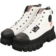 Palladium Womens Revolt Hi Tx Round Toe Hiking Ankle Sneakers Athletic Sho