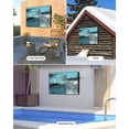 thumbnail image 2 of Outdoor TV Cover 48 to 50 Inch Weatherproof, Blue Black Grey Waterproof TV Screen Protector for Outside Decor with Zipper and Pocket 48"L x 30"H , Abstract Paint Texture, 2 of 7